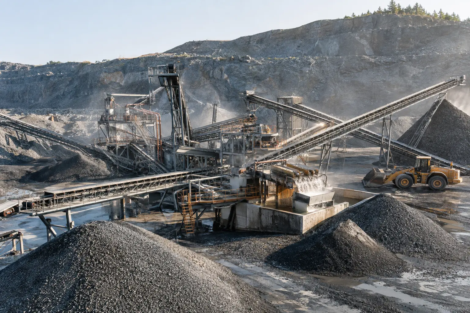 Doha Quarry aggregate processing plant
